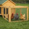 Enclos bois pour poulailler confort 80 X 75 X 60 cm