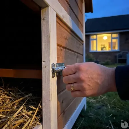 Poulailler bois 3 poules Confort toit plastique 112 x 77 x 92 cm