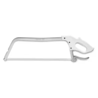 Scie américaine lame acier inox 50 cm manche polycarbonate blanc