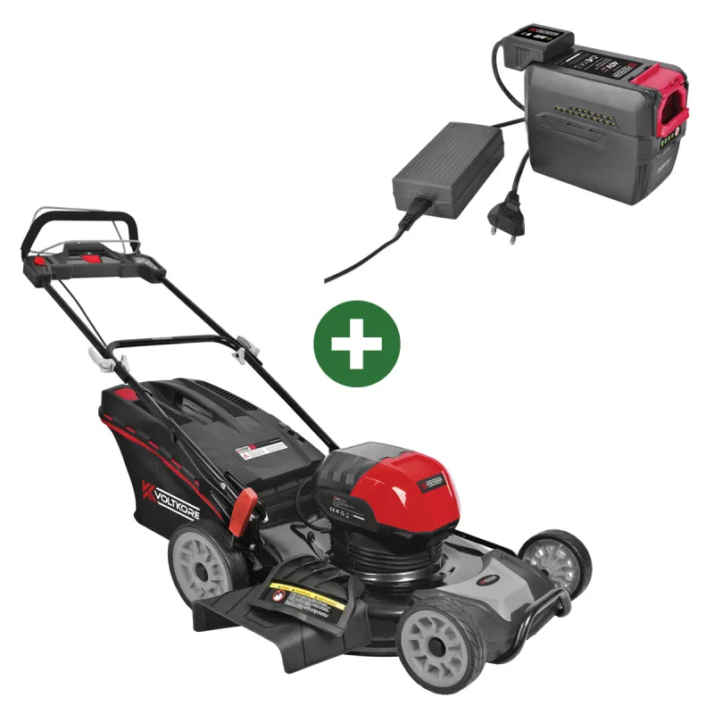 Tondeuse à gazon Voltkore® 45 cm - Batterie 40V 4,0 Ah + Chargeur