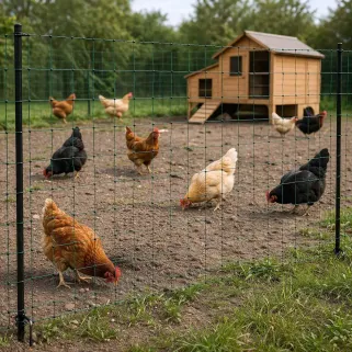 Filet poule non électrifiable H106 cm Longueur 50 m double 
