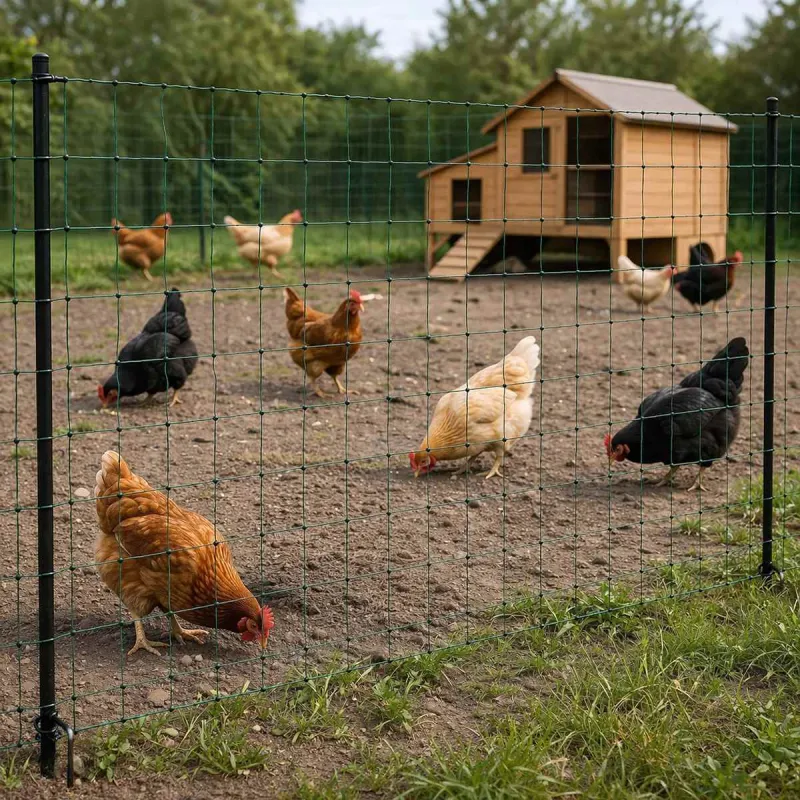 Filet poule non électrifiable H106 cm Longueur 50 m double 