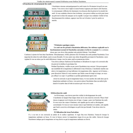 Couveuse automatique Couvitech SP-120 - 120 oeufs idéale débutant incubation