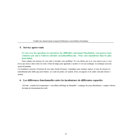 Couveuse automatique Couvitech SP-120 - 120 oeufs idéale débutant incubation