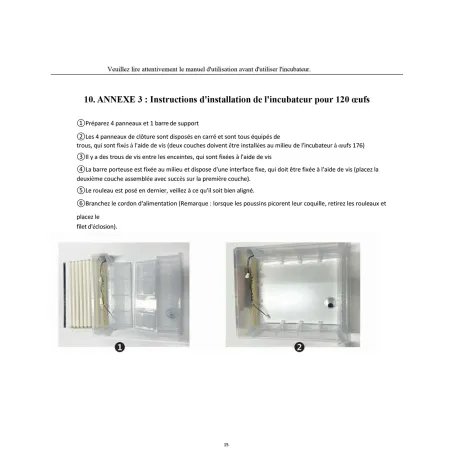 Couveuse automatique Couvitech SP-64 - 64 oeufs idéale débutant incubation