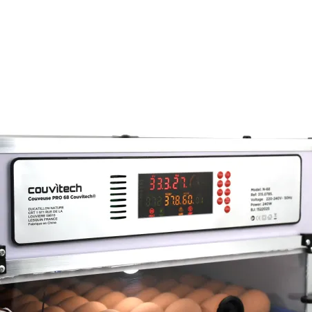 Couveuse automatique Couvitech PRO-68 - 68 oeufs