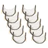 Lot de 10 pièges bourse à lapin en lin 120 cm avec piquets de fixation
