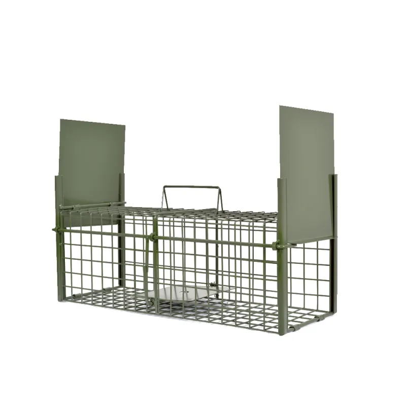 Lot de 3 Ratières de passage galvanisée 50 x 18 x 18 cm 