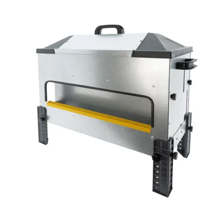 Mangeoire Robust® Grande Ouverture 18kg - Acier Galvanisé pour Volailles et Palmipèdes