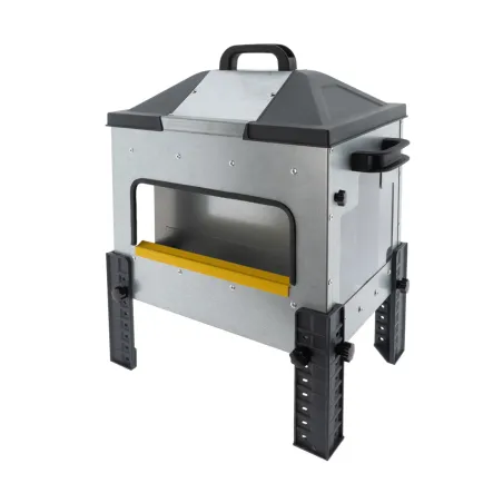 Mangeoire Robust® Grande Ouverture 12kg - Acier Galvanisé pour Volailles, Canards et Oies