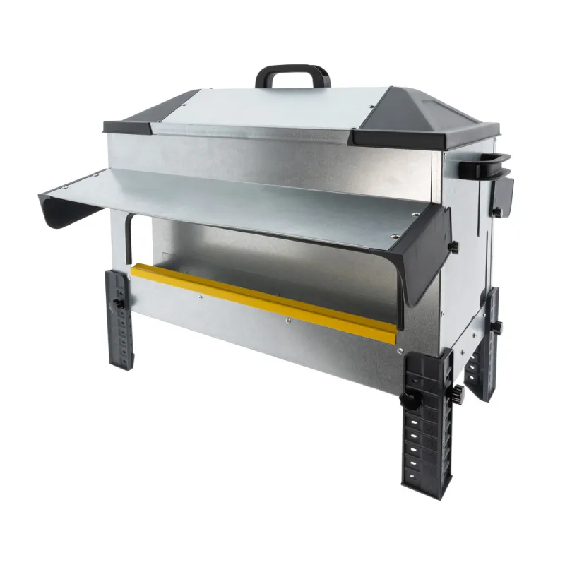 Mangeoire Robust® Grande Ouverture 24kg - Acier Galvanisé pour Volailles et Palmipèdes