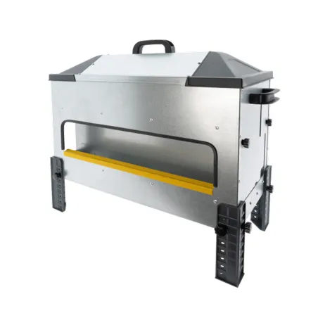 Mangeoire Robust® Grande Ouverture 24kg - Acier Galvanisé pour Volailles et Palmipèdes