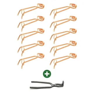 Lot de 10 pièges à taupes Putange + pince | Ducatillon