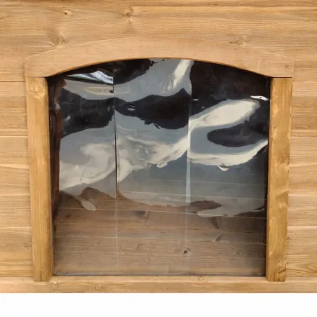 Niche chien en bois toit type chalet taille XL 96 x 104 x 112 cm