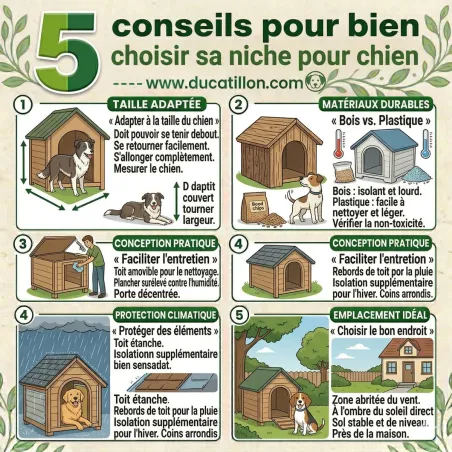 Niche chien en bois toit type chalet taille XL 96 x 104 x 112 cm