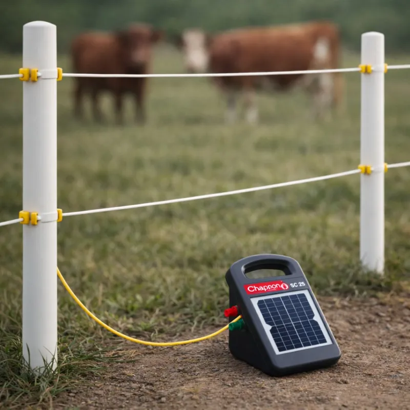 Poste électrificateur solaire SC25 tension 6200 v accu intégré