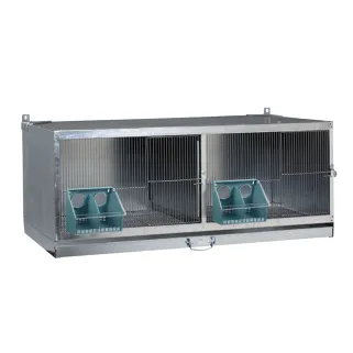 Cage d'élevage pour pigeons métal galvanisé
