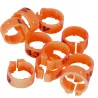 Bagues Spécial Pigeon Marquage Laser Indélébile numérotées 1-25 Orange
