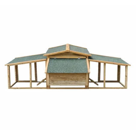 Poulailler Villa Cocotte en Pin Traité - Jusqu'à 4 Poules