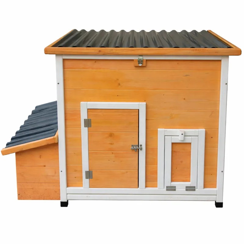 Poulailler Hefa+ en pin traité avec toit plastique - 6 poules