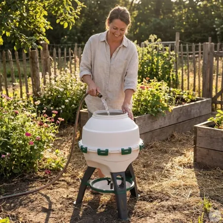 Abreuvoir sur pieds Olba Optimus plastique 25L réservoir démontable