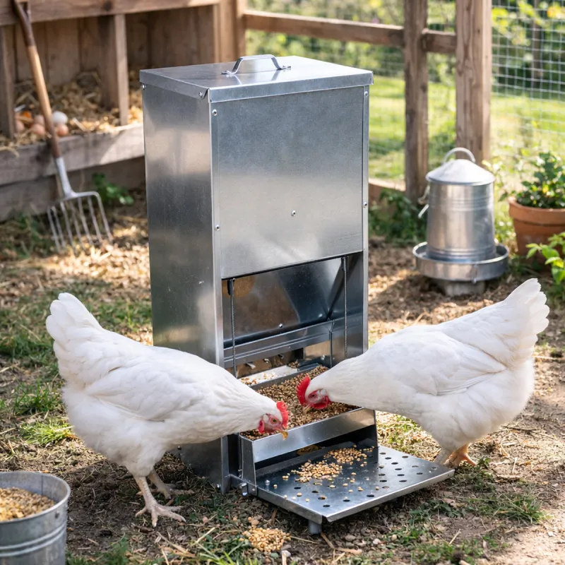 Mangeoire métallique anti nuisibles 23 kg