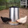 Mangeoire volaille à trémie métal galvanisé 18 kg
