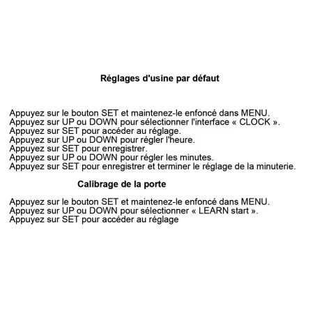 Portier automatique capteur de lumière programmable