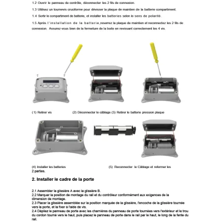 Portier automatique capteur de lumière programmable
