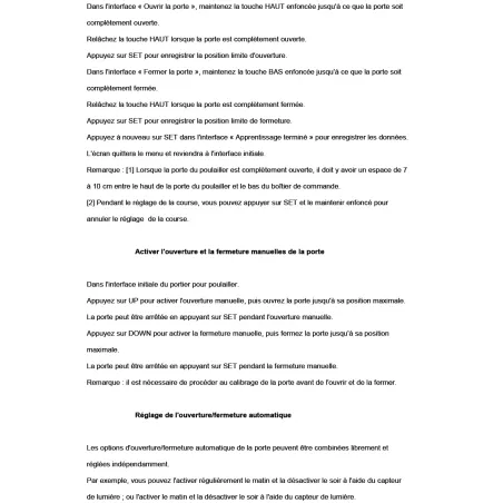 Portier automatique capteur de lumière programmable