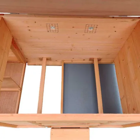 Poulailler en bois avec fenêtre toit en asphalte 3 poules