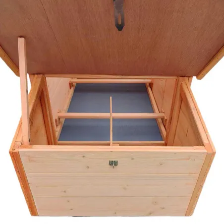 Poulailler en bois avec fenêtre toit en asphalte 3 poules