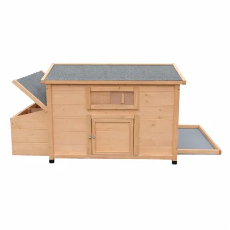 Poulailler en bois avec fenêtre toit en asphalte 3 poules