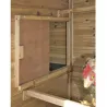 Poulailler Bois 2 étages 10-15 poules 222X115 X200 cm sol PVC