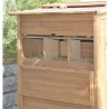 Poulailler Bois 2 étages 10-15 poules 222X115 X200 cm sol PVC