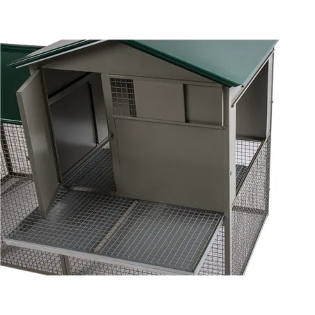 Grand poulailler métal galvanisé 3/4 poules 200X80X120 cm