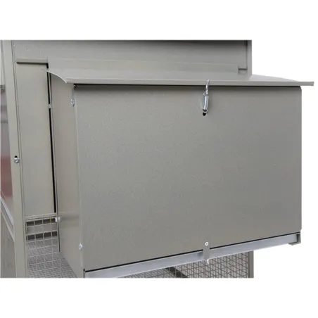 Grand poulailler métal galvanisé 3/4 poules 200X80X120 cm