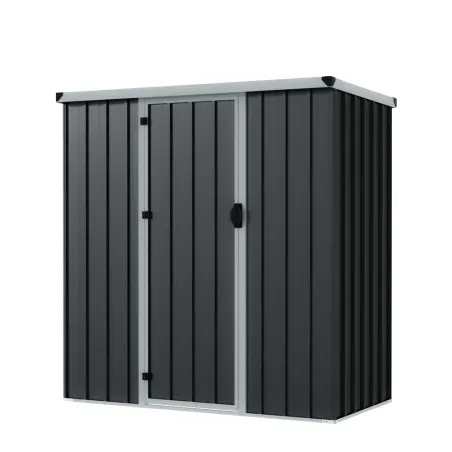 Abri de jardin métal compact 1,40 m² porte battante acier