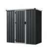 Abri de jardin métal compact 1,40 m² porte battante acier