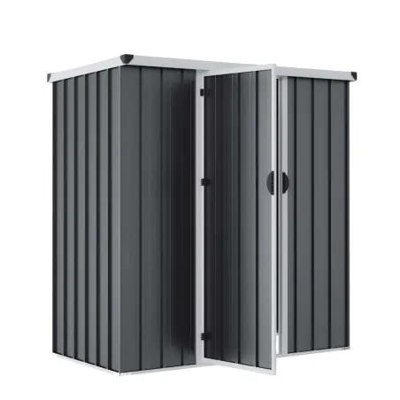 Abri de jardin métal compact 1,40 m² porte battante acier