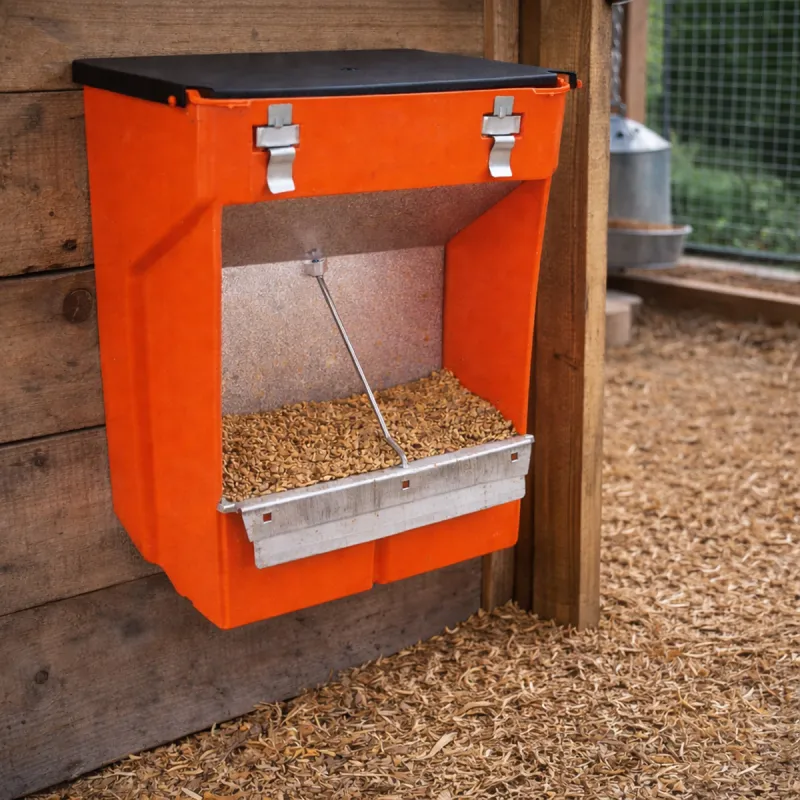 Mangeoire trémie plastique 2 compartiments 2kg - Lapins - NOVITAL