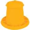 Mangeoire à trémie cylindrique plastique avec poignée - 3,5 kg - Jaune