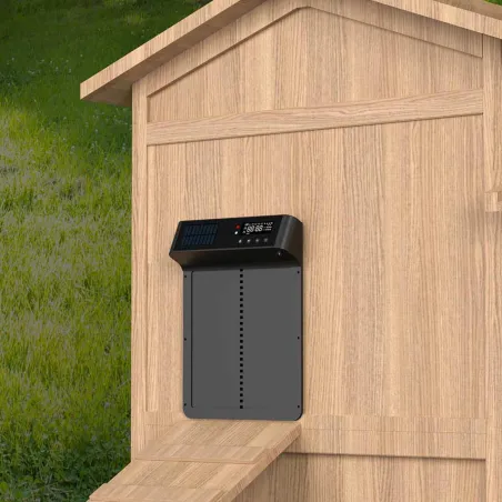 Portier automatique solaire télécommande et application Smartphone