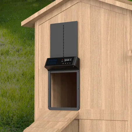 Portier automatique solaire télécommande et application Smartphone