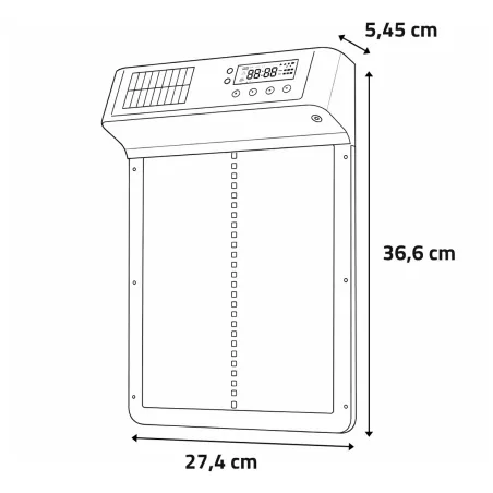 Portier automatique solaire télécommande et application Smartphone