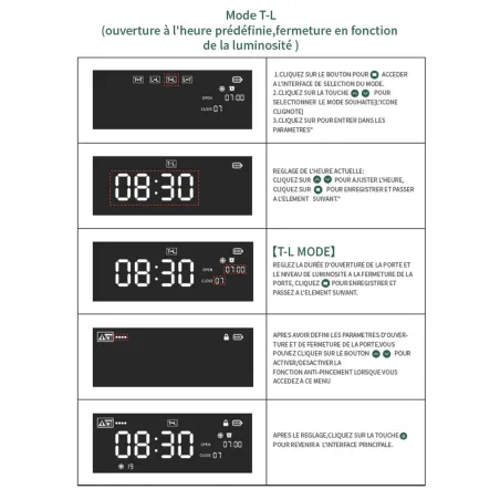 Portier automatique solaire télécommande et application Smartphone