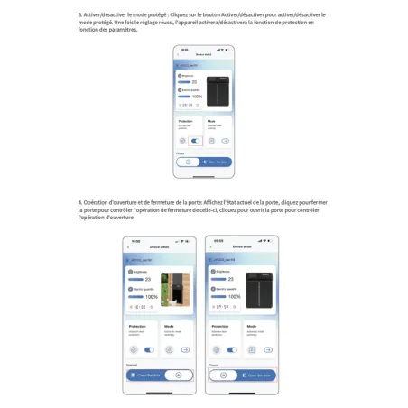 Portier automatique solaire télécommande et application Smartphone