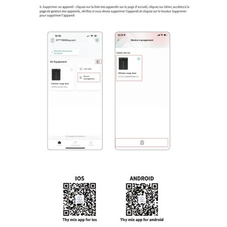 Portier automatique solaire télécommande et application Smartphone