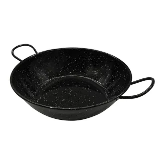 Poêle profonde émaillés poignées acier laminé Ø36cm