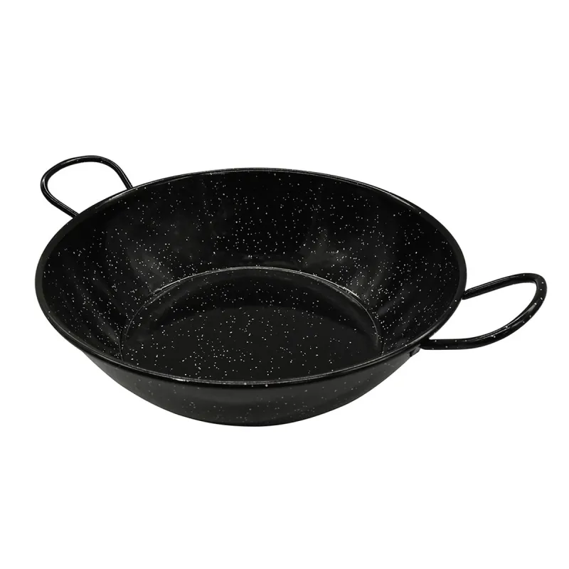 Poêle profonde émaillés poignées acier laminé Ø36cm